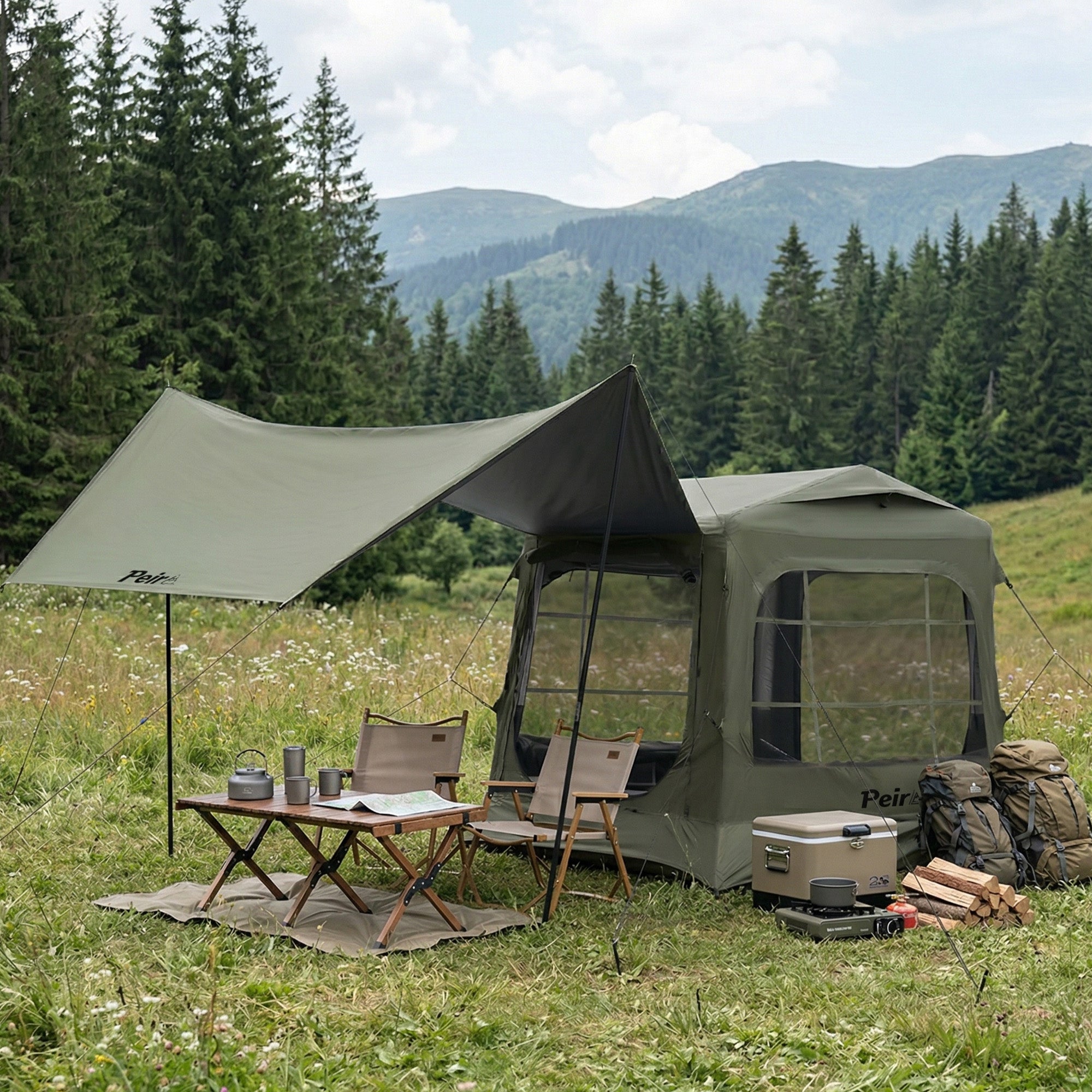 Peirhw Liberty Sleep 3–4 Person Inflatable Tent Bed