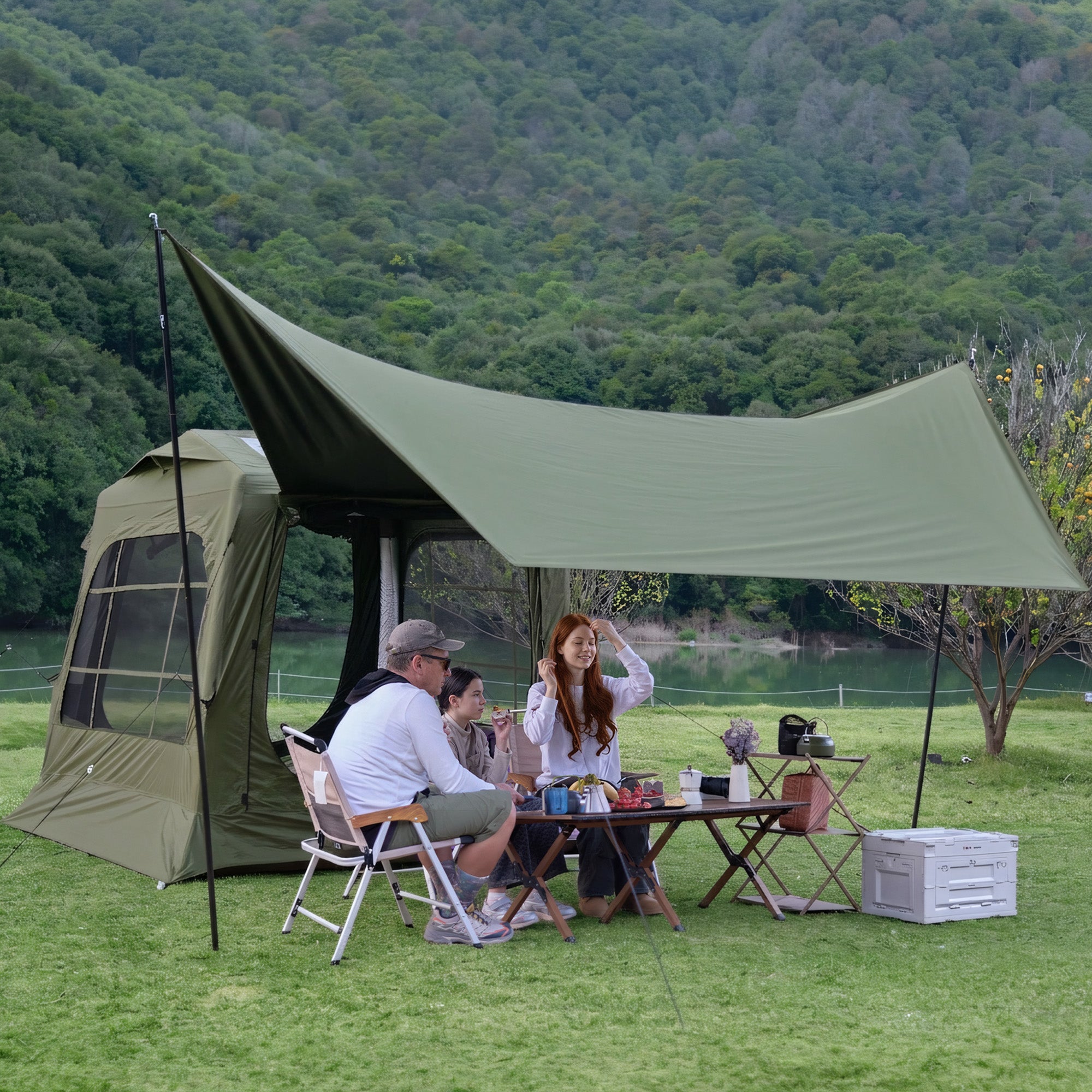 Peirhw Liberty Sleep 3–4 Person Inflatable Tent Bed