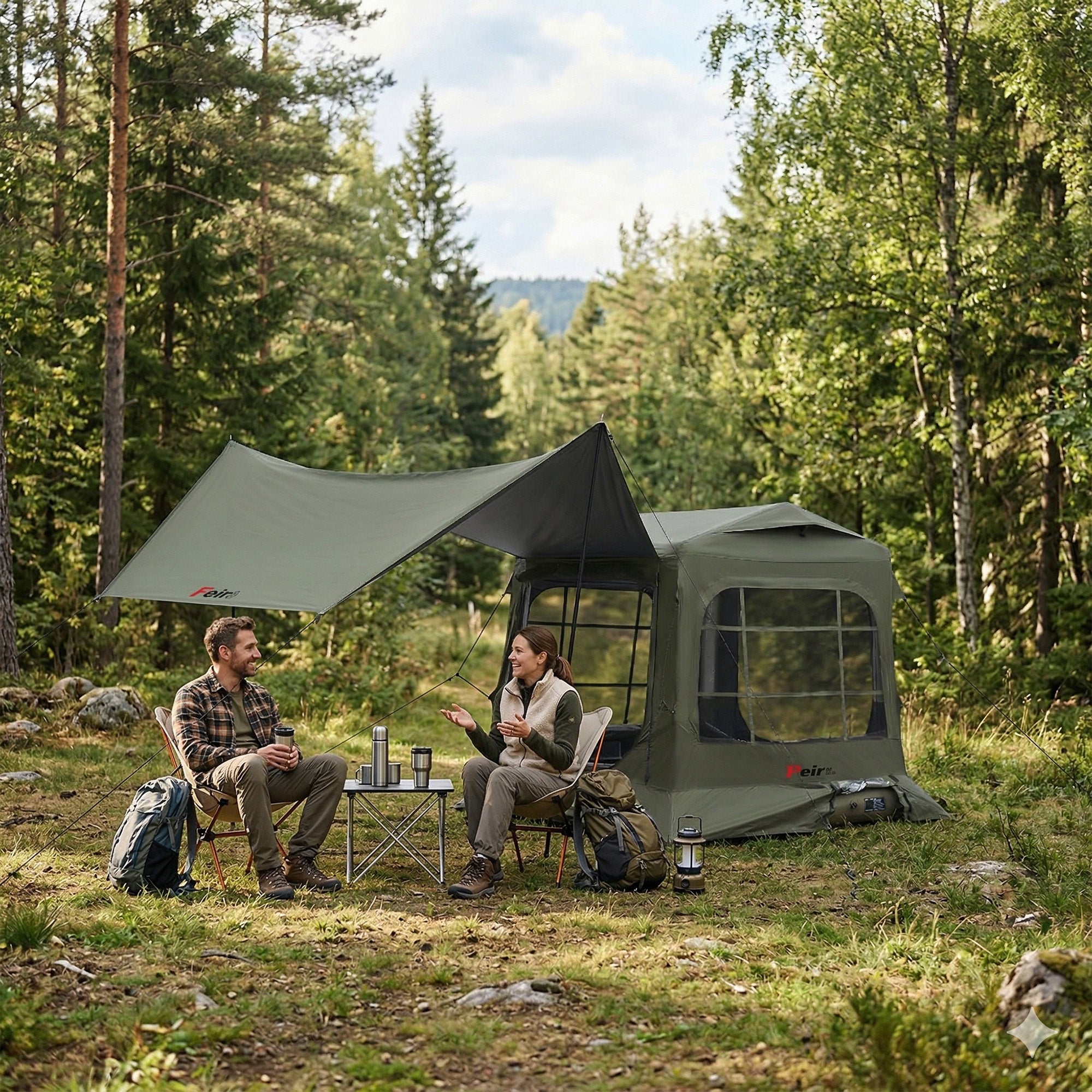 Peirhw Liberty Sleep 3–4 Person Inflatable Tent Bed